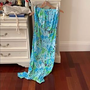 Lilly Pulitzer strapless tube cotton dress